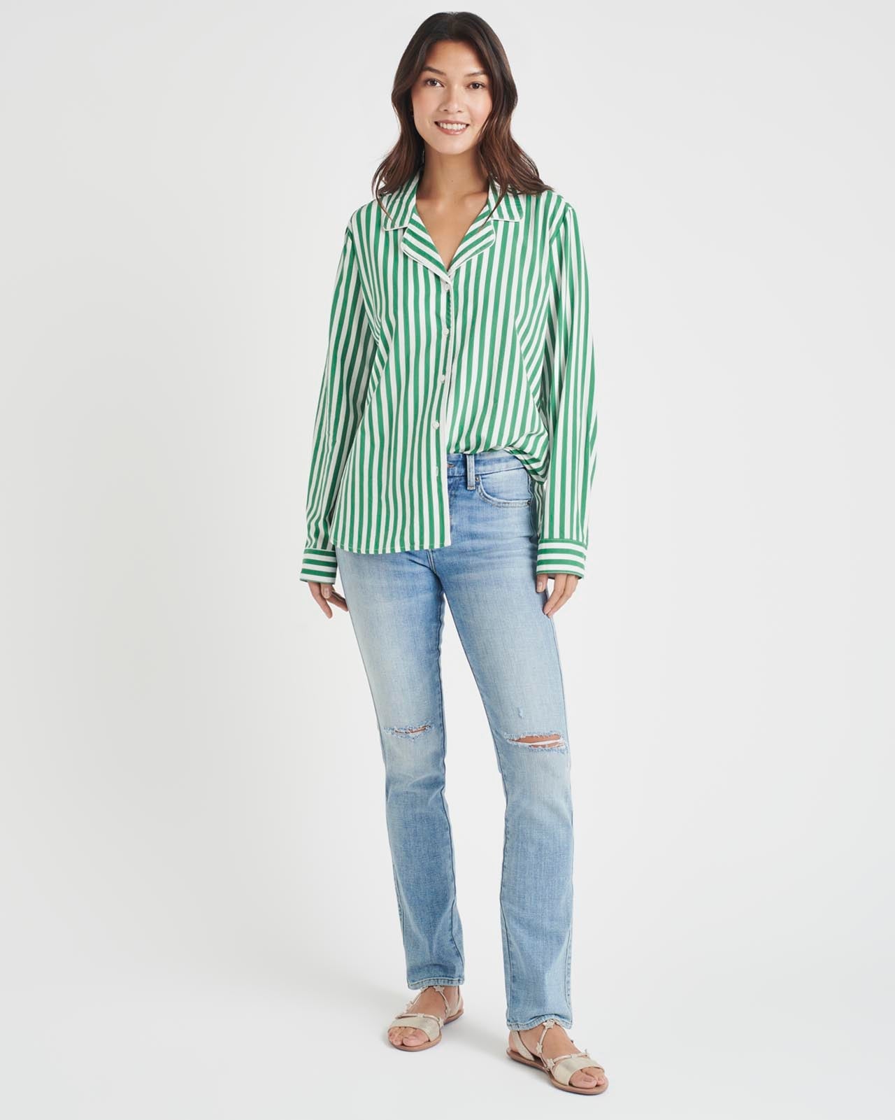 Splendid x Cella Jane Stripe Button Down