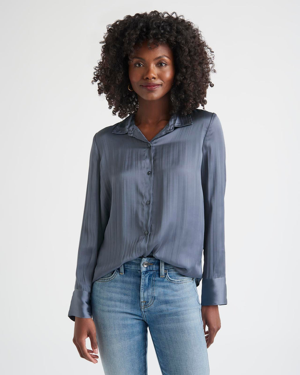 Splendid x Cella Jane Crinkle Button Down