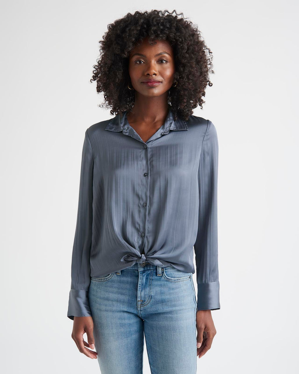 Splendid x Cella Jane Crinkle Button Down