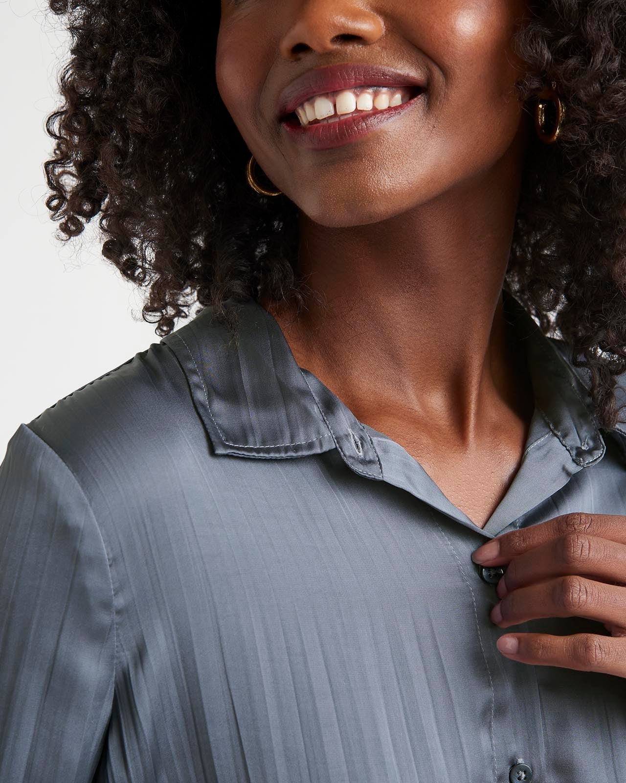 Splendid x Cella Jane Crinkle Button Down