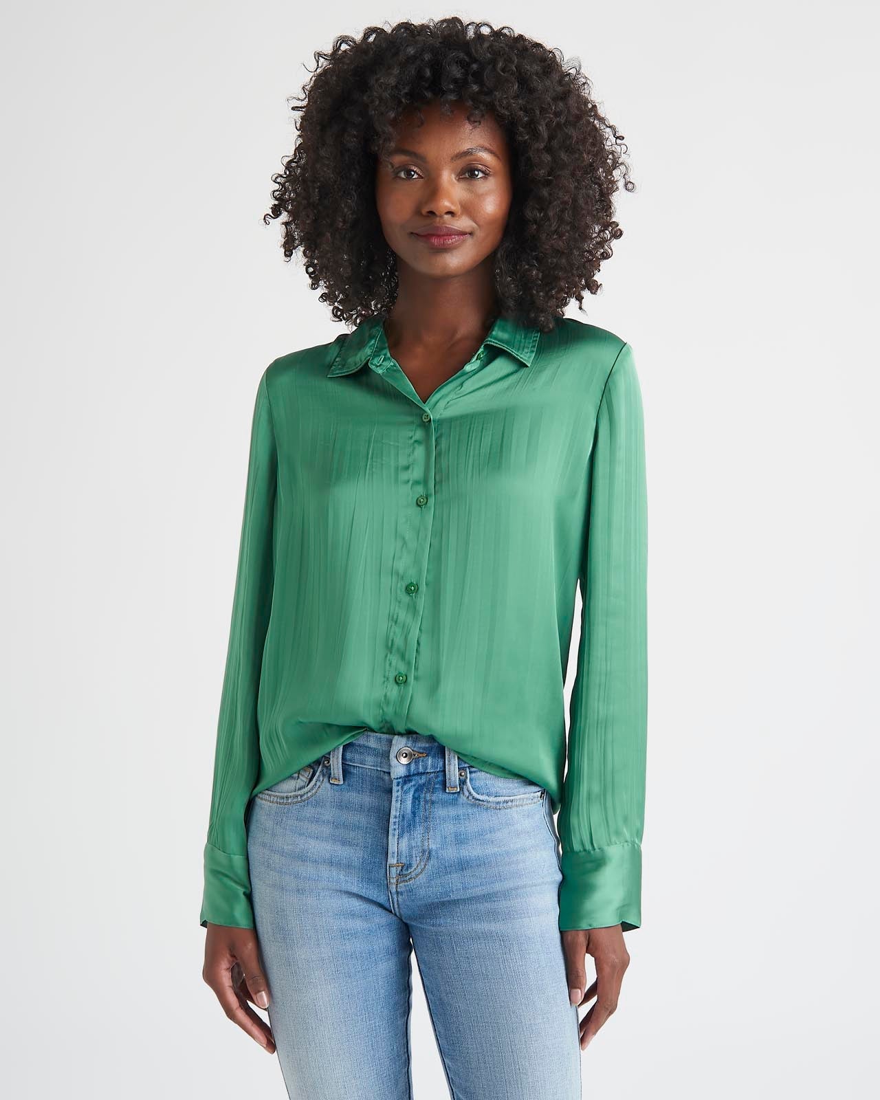 Splendid x Cella Jane Crinkle Button Down
