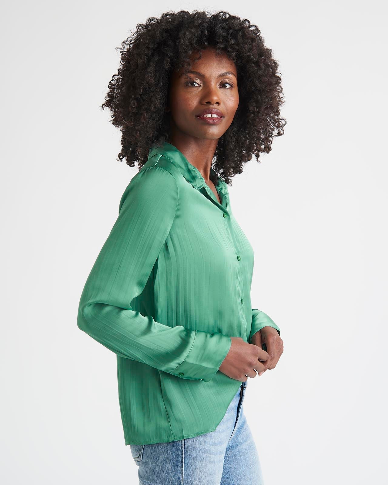 Splendid x Cella Jane Crinkle Button Down