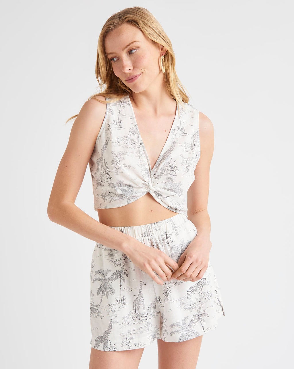 Nyla Twist Crop Tank