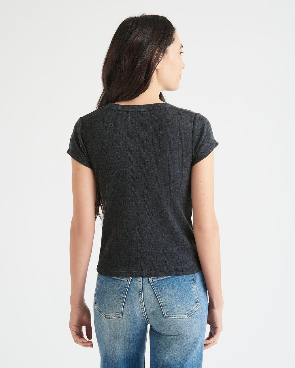 Arlie Pointelle Short Sleeve Tee