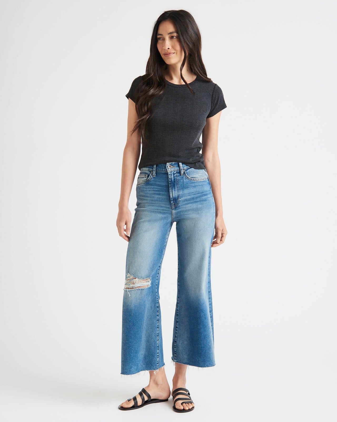 Arlie Pointelle Short Sleeve Tee