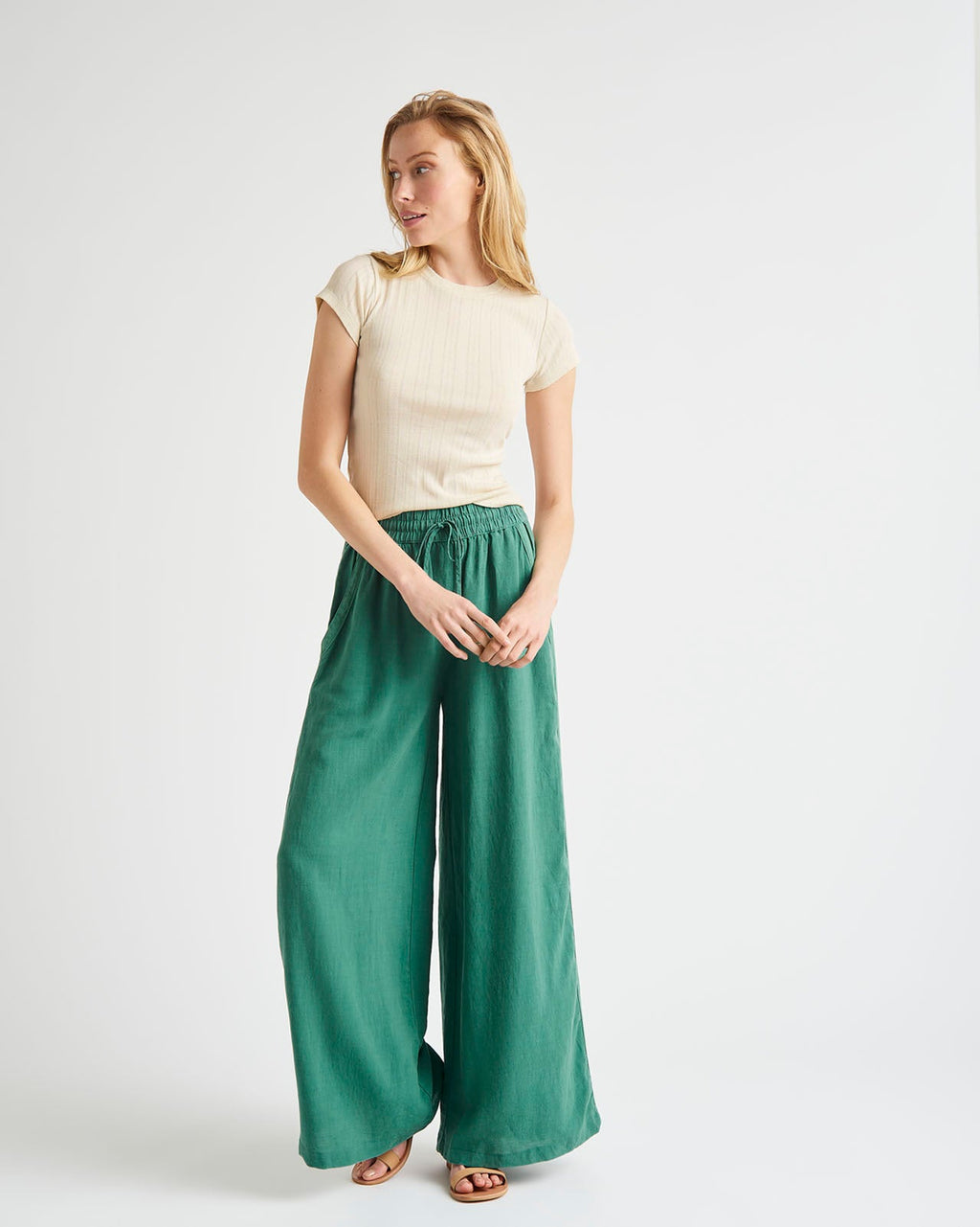 Arlie Pointelle Short Sleeve Tee