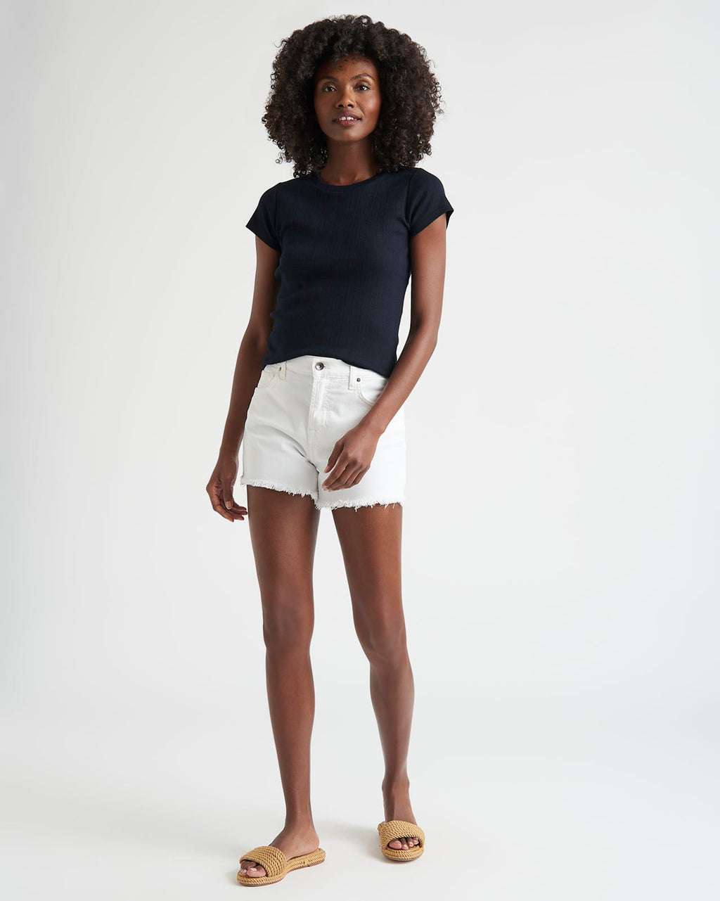 Arlie Pointelle Short Sleeve Tee