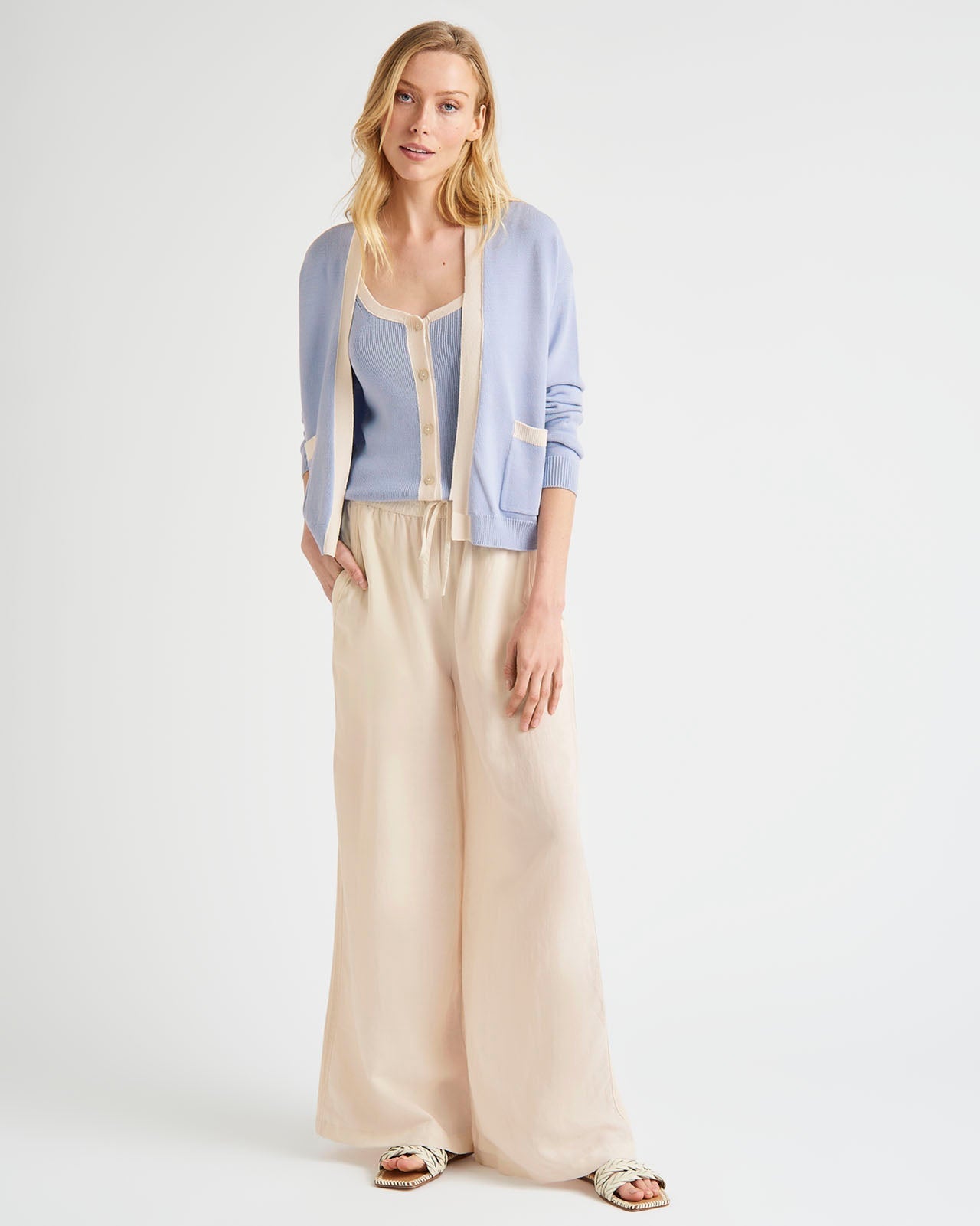 Nevin Contrast Sweater Tank