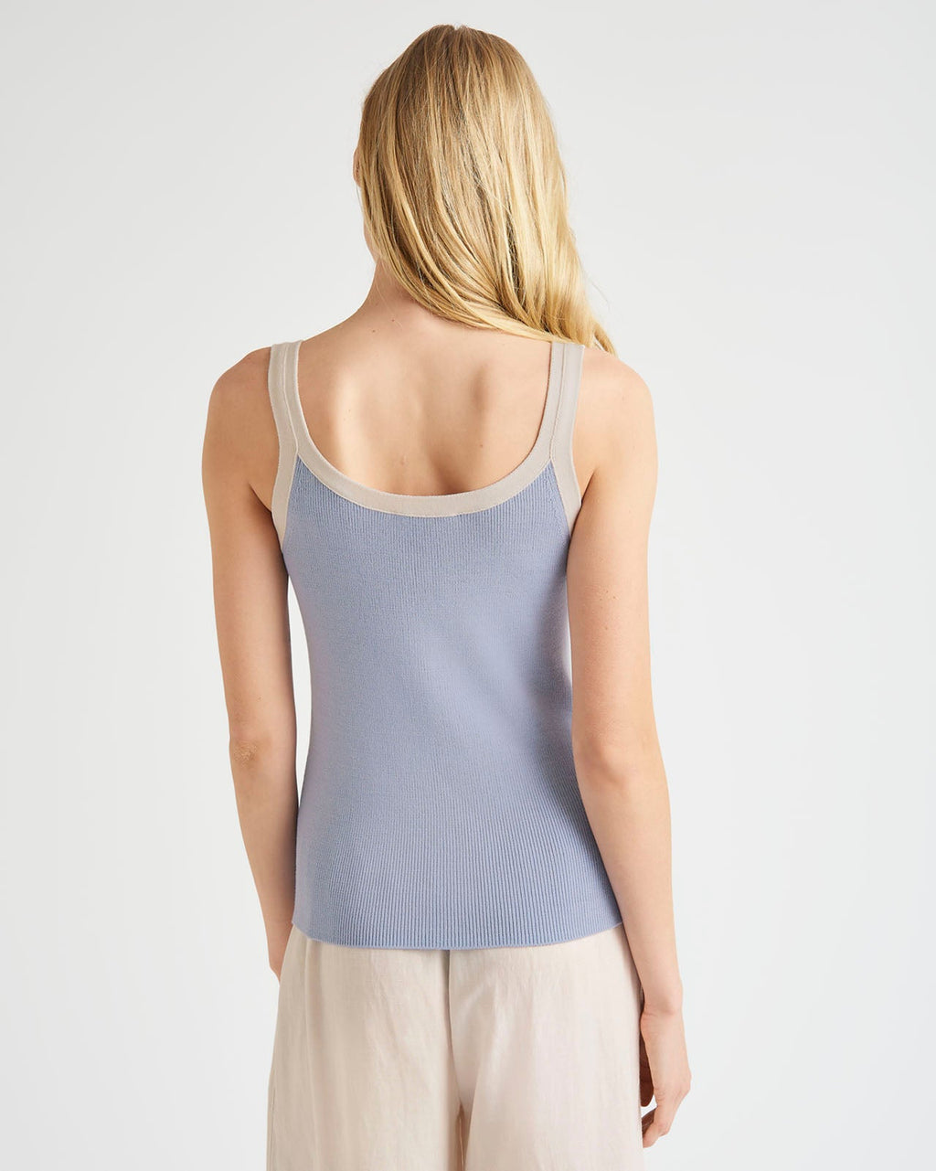 Nevin Contrast Sweater Tank