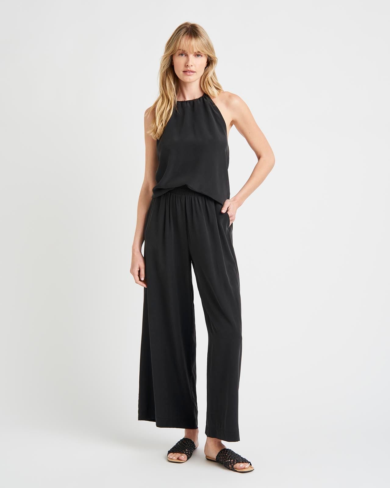 Alessandra Silk Halter Top