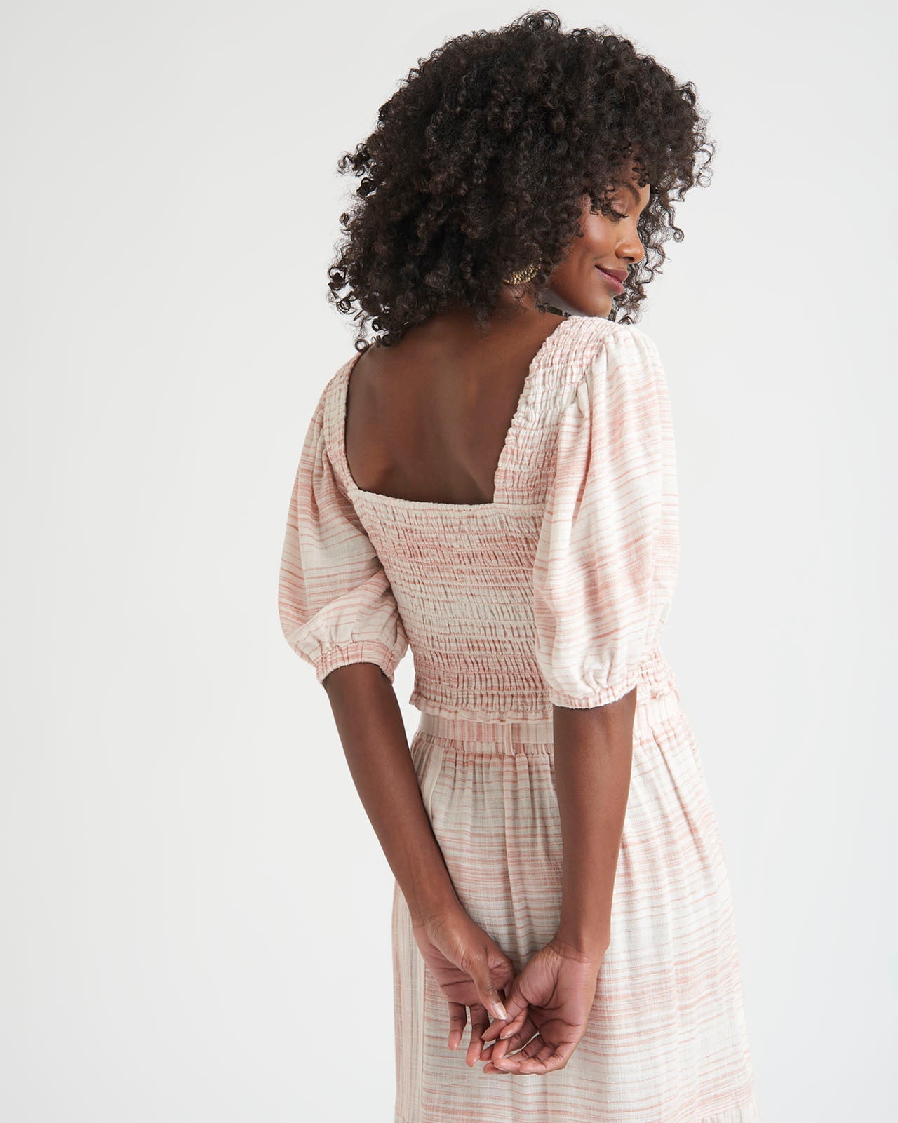 Kira Smocked Crop Top
