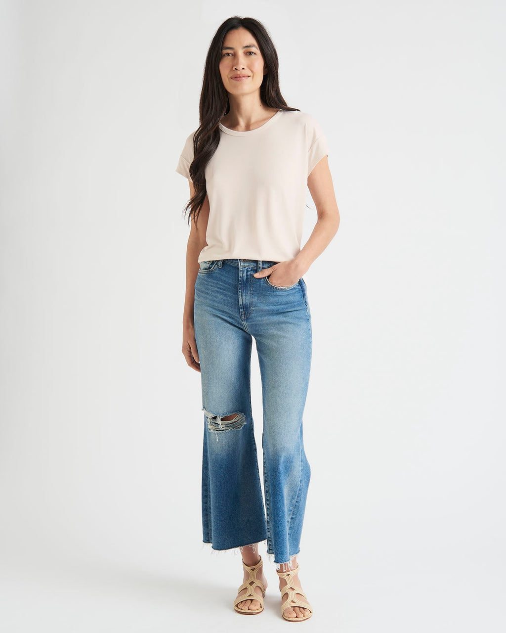 Arlo Sandwash Jersey Crewneck Tee