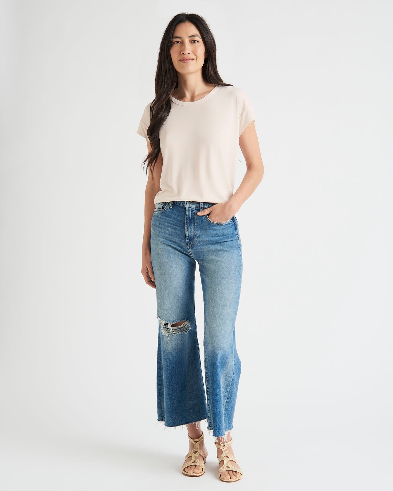 Arlo Sandwash Jersey Crewneck Tee