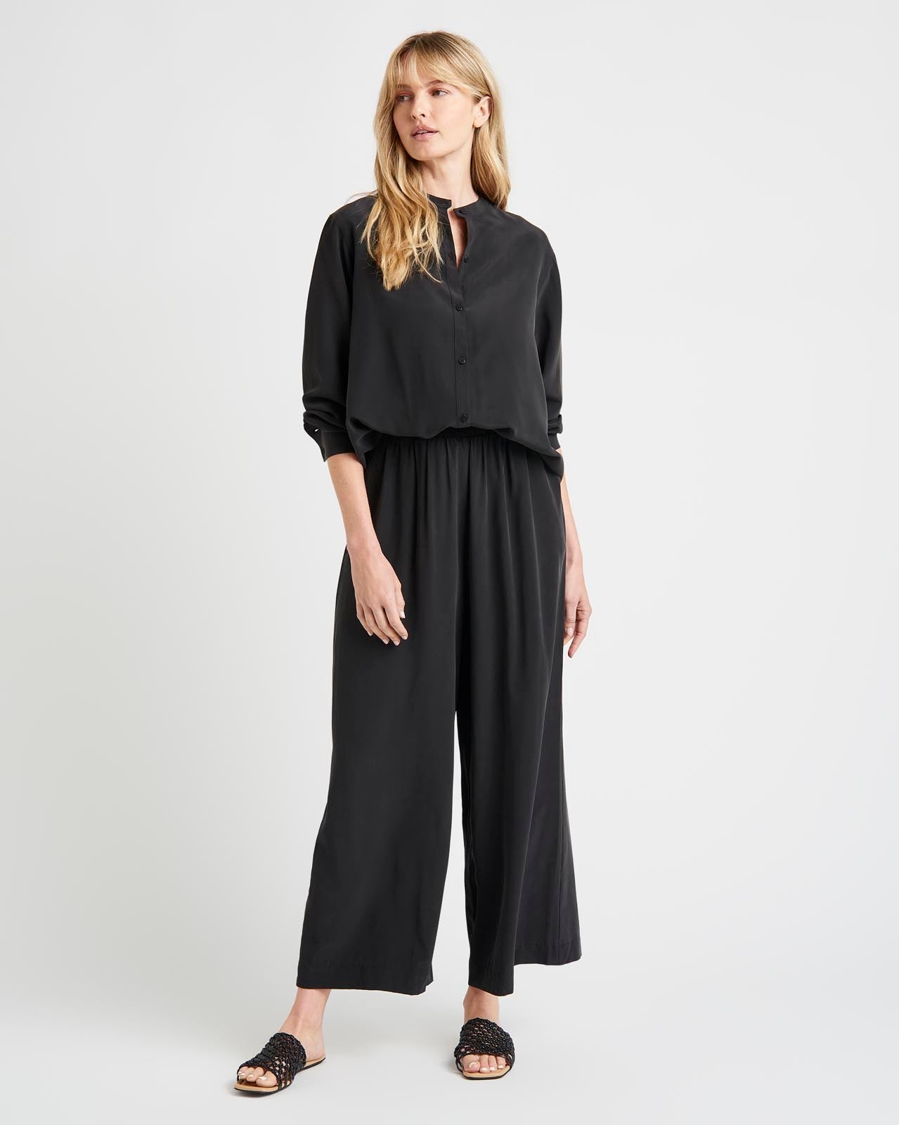 Alessandra Silk Button Down Shirt